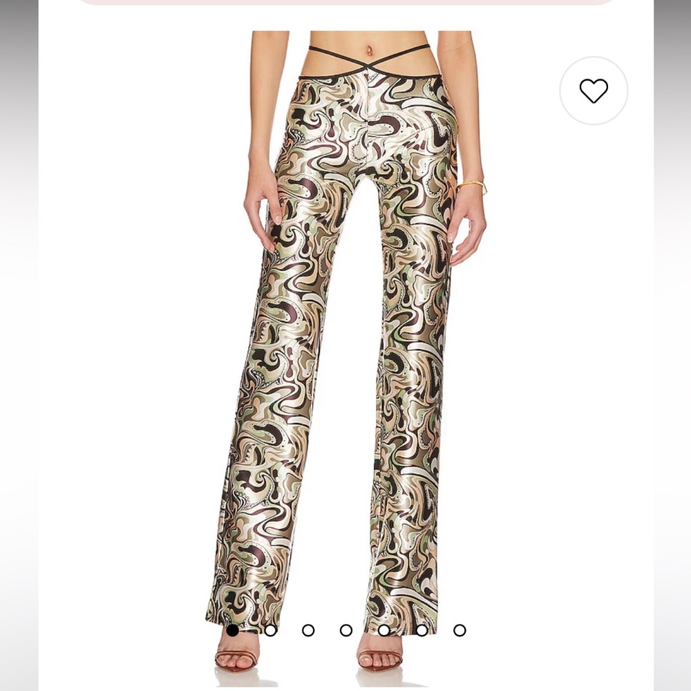 Camila Coelho Trina Pants in Brown Waves